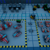 Spaceships, props and modular environment tiles (sci-fi, low poly, voxel)