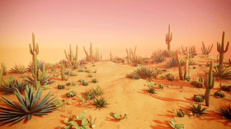 Stylized Desert Plants