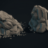 Stylized Gray Rock