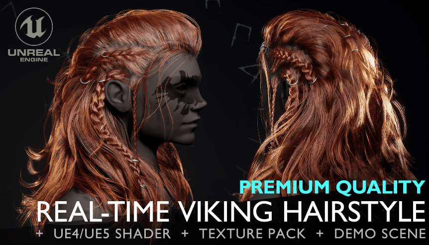 Viking Real-Time Hairstyle