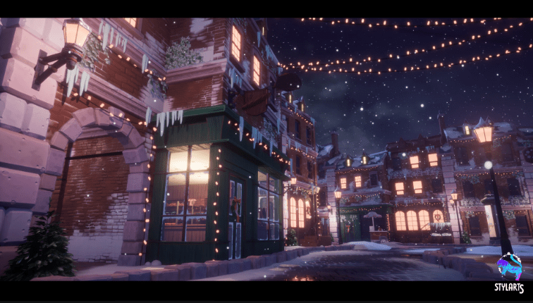 Stylized Christmas Town - Ảnh 2