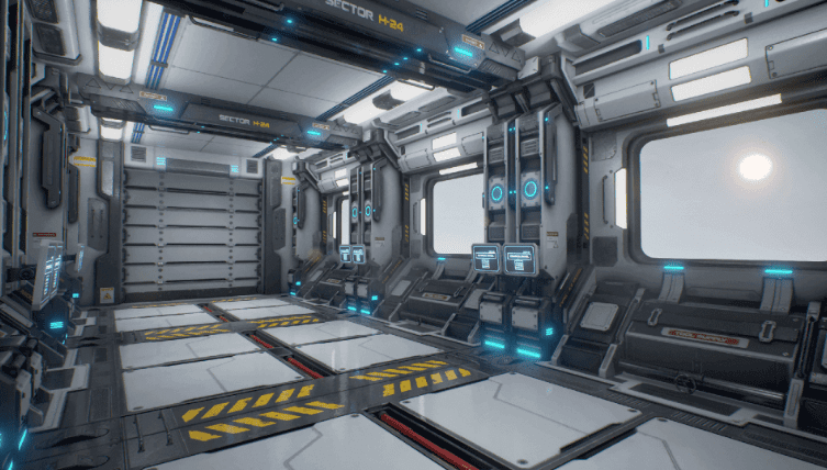 SciFi Corridor Environment - Ảnh 2