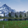 SWISS GRASS FIELD _environment map rpg snow high mountain landscape grass