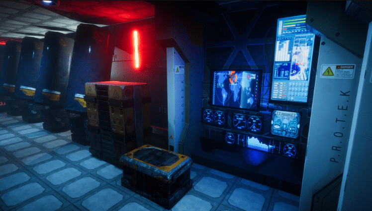 Pro-TEK Sci-Fi PBR Laboratory Interior with Hologram - Ảnh 2