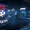 Pro-TEK Sci-Fi PBR Laboratory Interior with Hologram