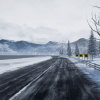 "Racing Track" Winter Landscape