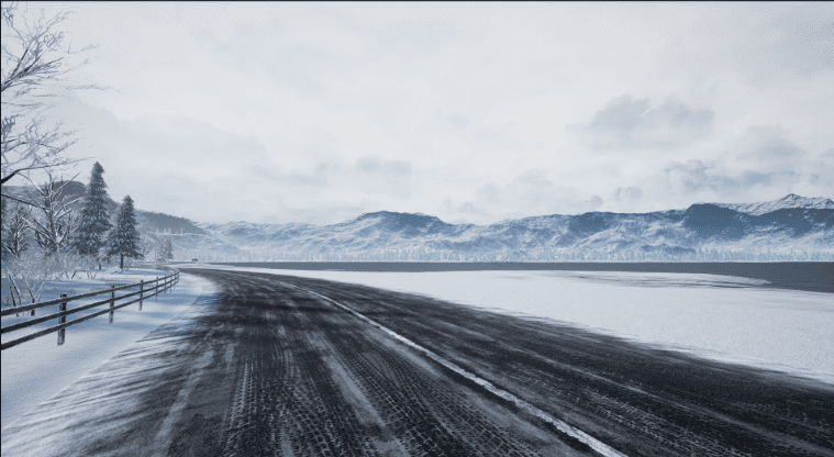 "Racing Track" Winter Landscape - Ảnh 2