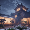 Ryokan [Japanese Courtyard]