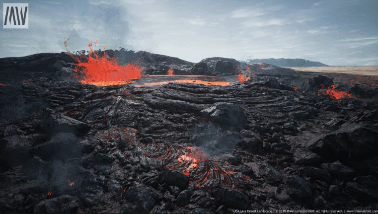MW Lava Desert Landscape