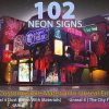 Neon Signs Pack Low-poly 3D model