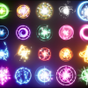 Glowing orbs pack