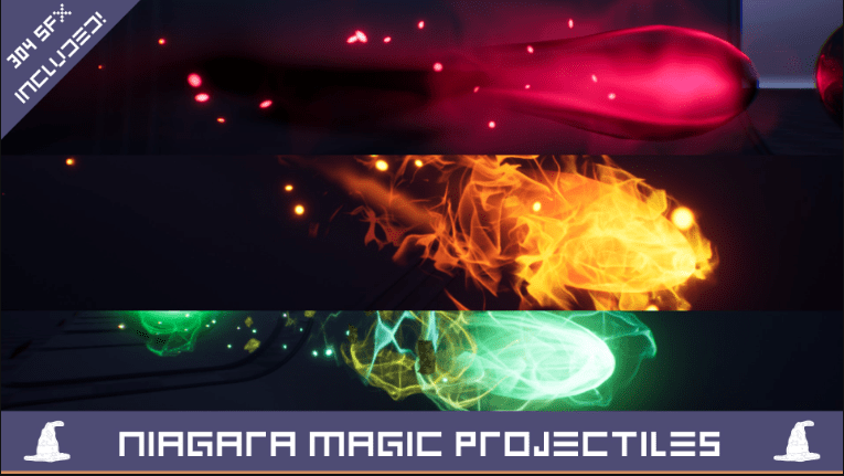 Niagara Magic Projectiles (Sounds Included!)