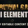 EDITABLE SURVIVAL HORROR UI ELEMENTS BUNDLE (PNG + PSD)