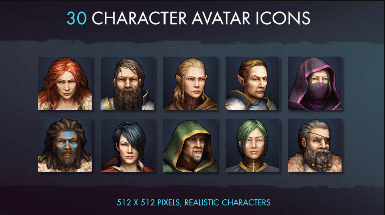 Character Avatar Icons - Fantasy