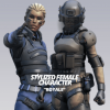 Stylized Military Female