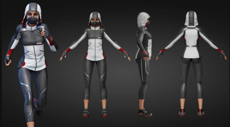 Workout set for stylized female + male port - Ảnh 2
