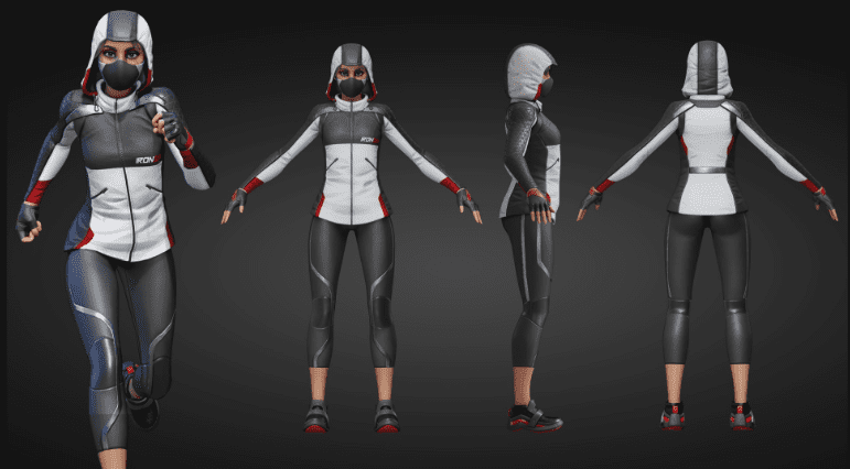 Workout set for stylized female + male port - Ảnh 2