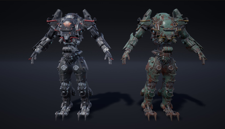 Dystopia Mech and Pilot