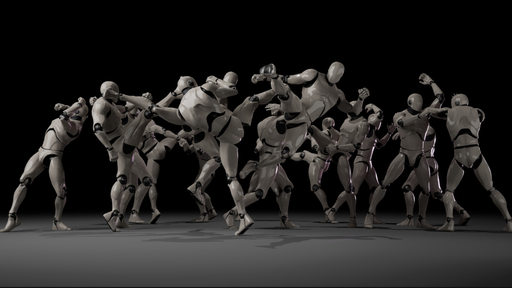 Combat animations - Kickboxing and Muay Thai V2
