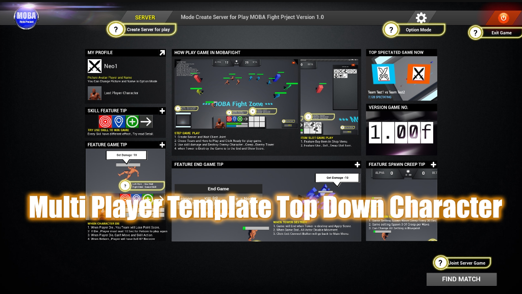 MOBA Fight MultiPlayer Project v4.0.0
