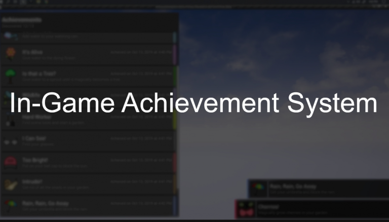 In-Game Achievement System