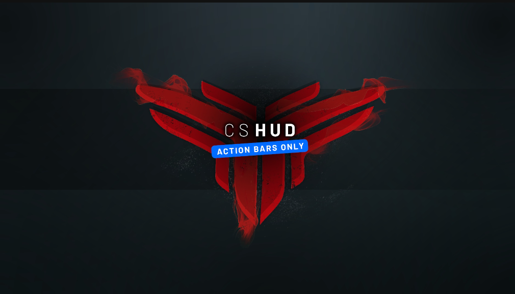 Competitive Shooter HUD: Action Bars Only