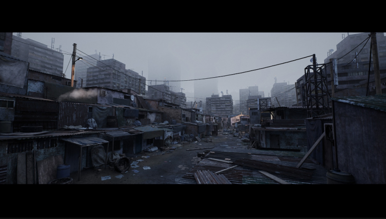 Future Slums Abandoned / Post-Apocalyptic District