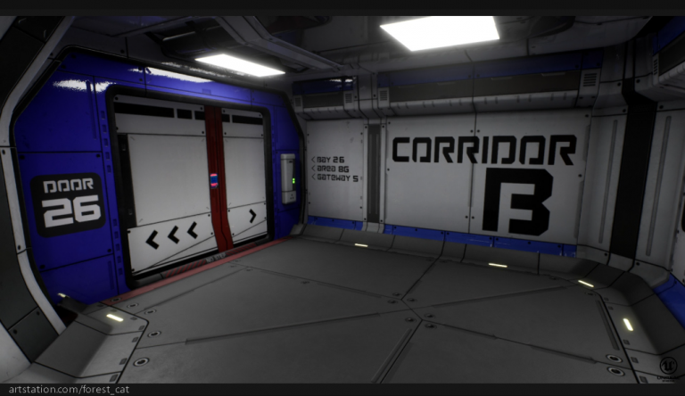 Modular Sci Fi Corridor B