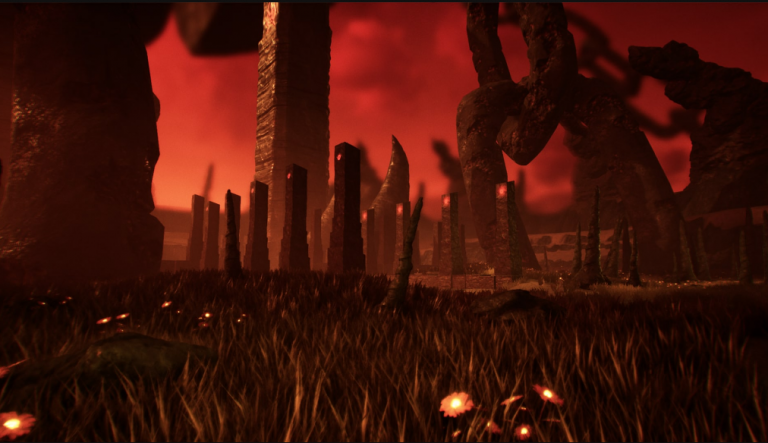 Hell Temple Ruins w/Procedural Block Tiling System UE 4.2X