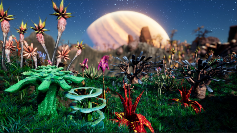 Alien Planet Fantasy Environment - Grassland Plants UE 4.26