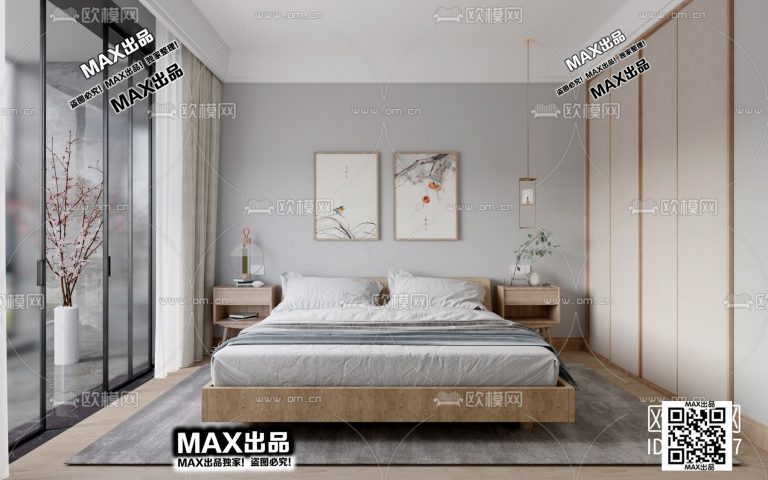 14.Om 2021 3Ds Max - Bedroom - Ảnh 10