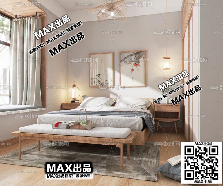 14.Om 2021 3Ds Max - Bedroom - Ảnh 7