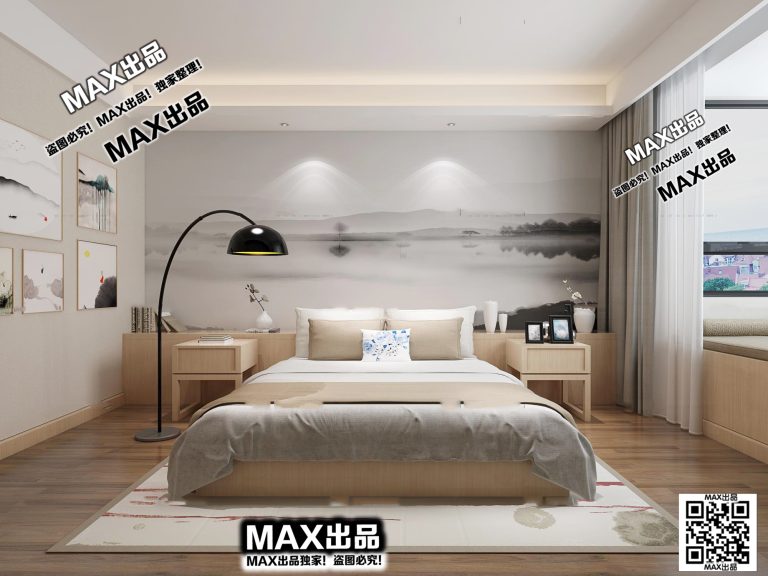 14.Om 2021 3Ds Max - Bedroom - Ảnh 3