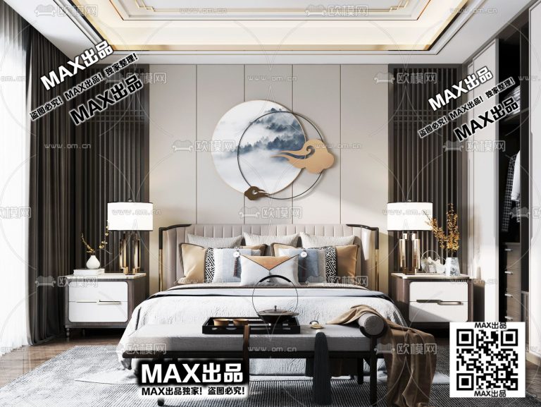 17.Om 2021 3Ds Max - New Chinese Monomer - Ảnh 3