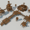 Modular Wooden Set