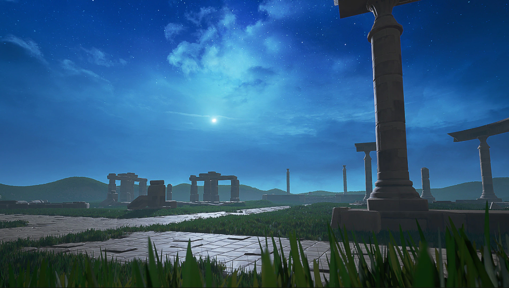 Stylized Ancient Columns and Stones UE 4.2X