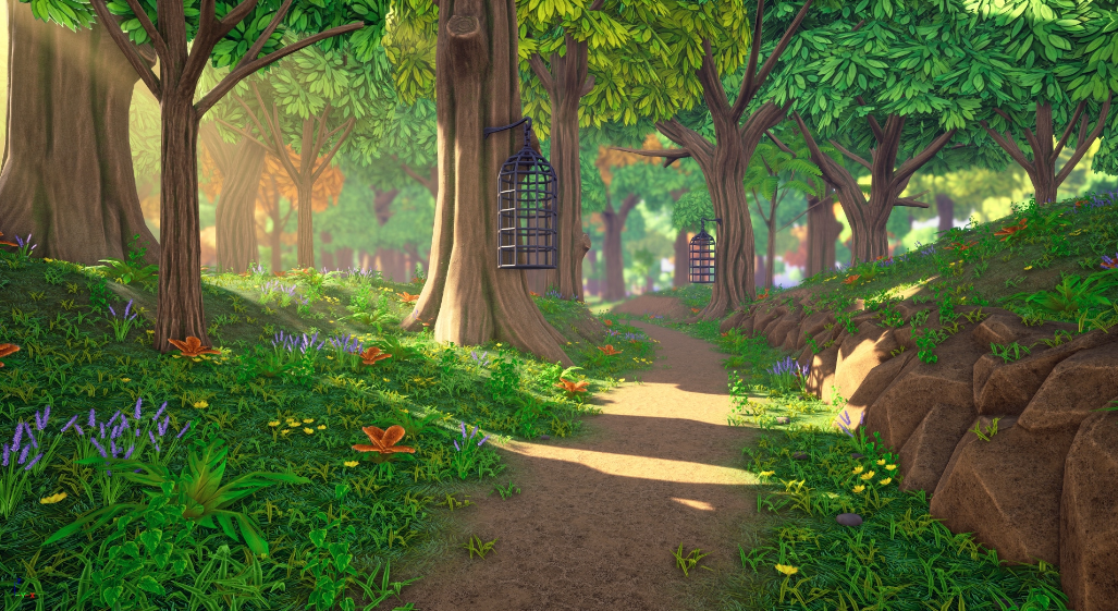 Stylized Forest Cave