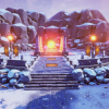 Stylized Snowy Landscape