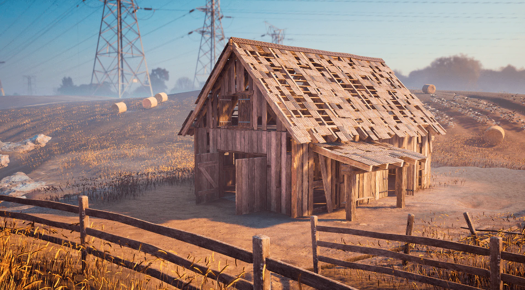 Countryside: Windmills & Barns