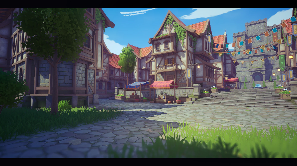 Stylized Medieval Village