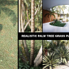 Realistic PALM TREE GRASS PLANTS