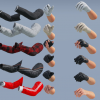 Animated FP Civilian Arms Pack
