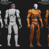 Modular Male Mannequin on Standard Skeleton