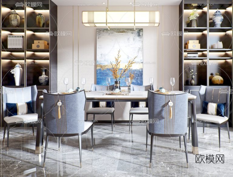 6.Om 2021 3Ds Max - Chinese style restaurant