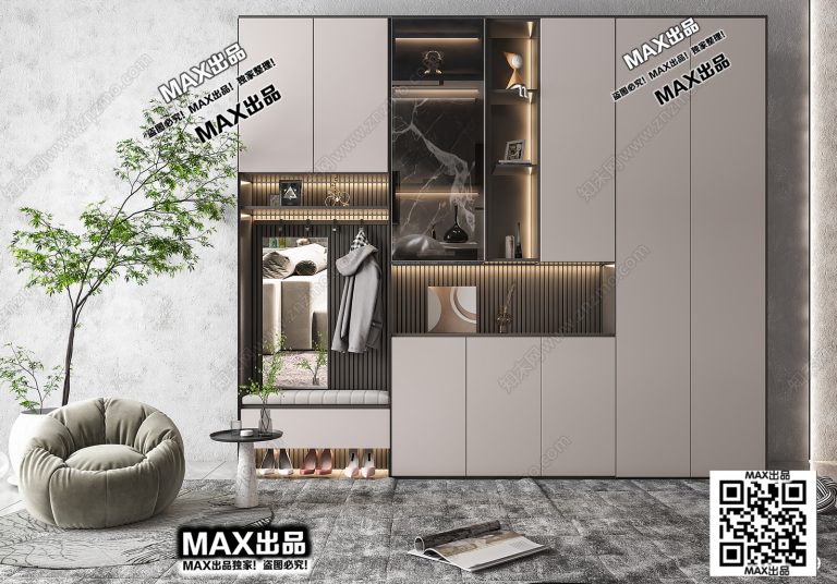 7.Om 2021 3Ds Max - Shoes Cabinet