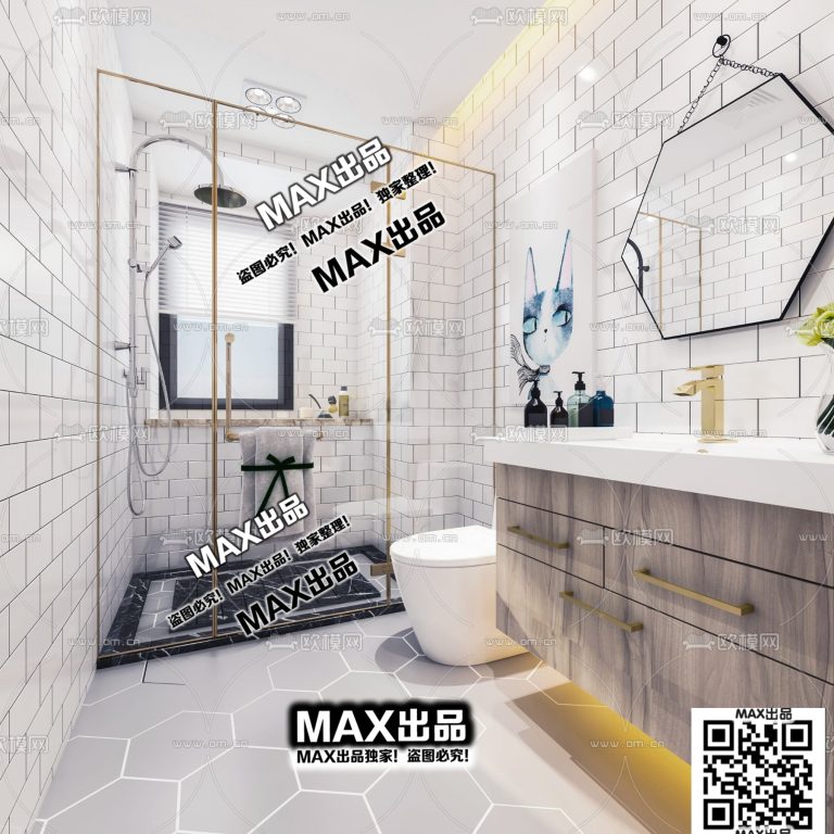13.Om 2021 3Ds Max - Bathroom