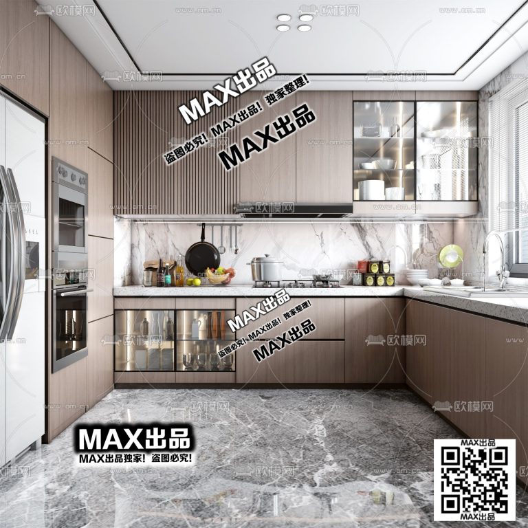 1.Om 2021 3Ds Max - Kitchen 2