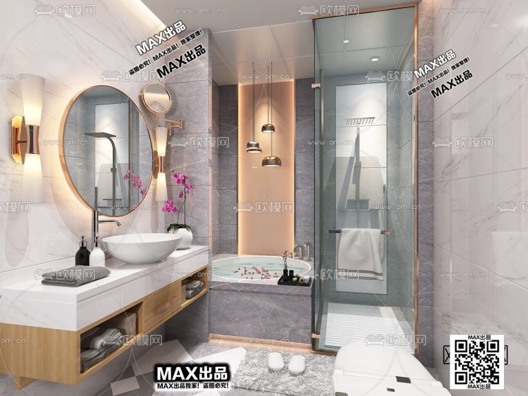3.Om 2021 3Ds Max - Nordic Bathroom