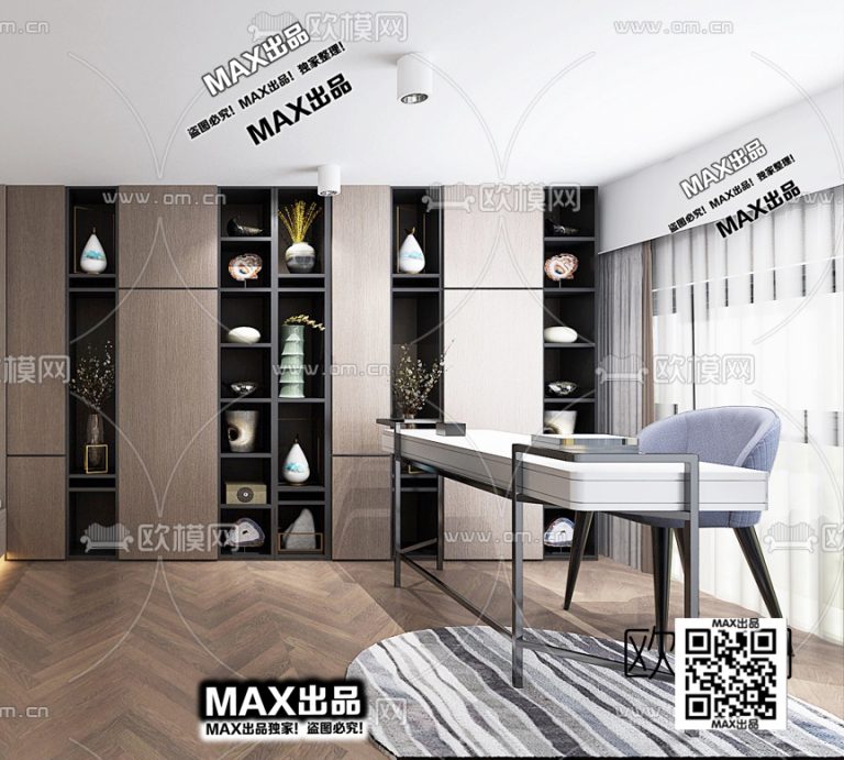 13.Om 2021 3Ds Max - Study Room