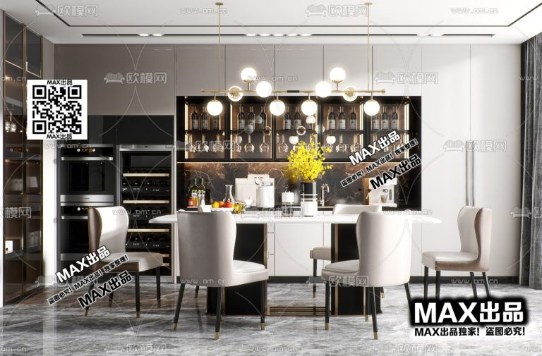 1.Om 2021 3Ds Max - Kitchen
